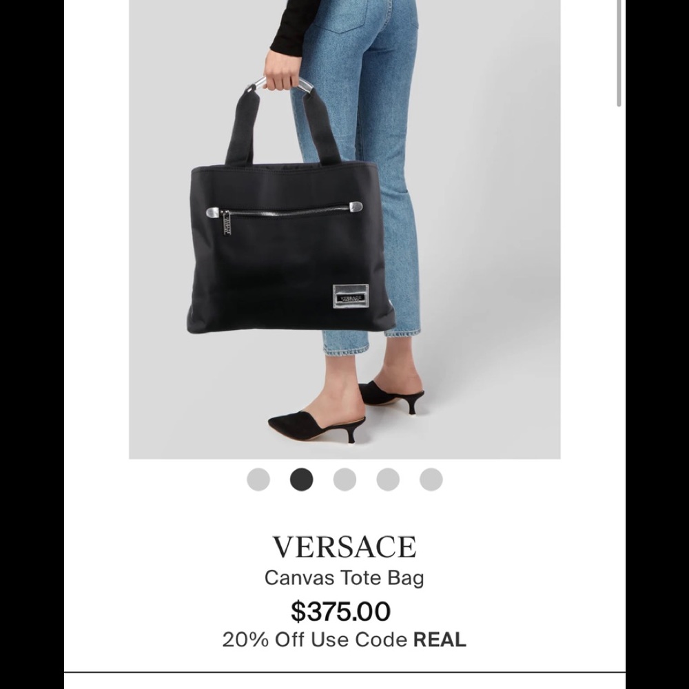 Versace parfum tote bag